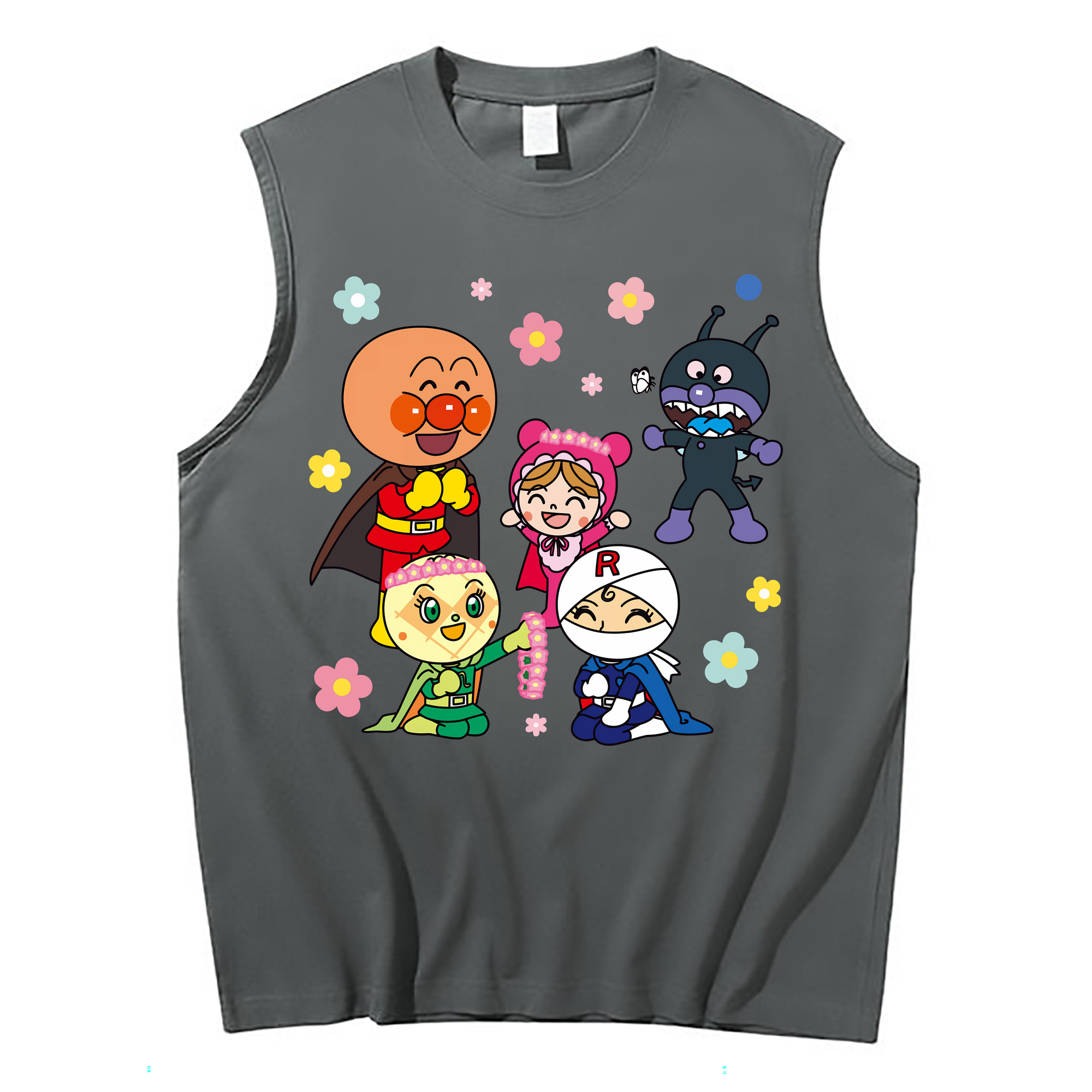 （画像用） アンパンマン Anpanman コットン100％タンクトップ（フロントプリント）